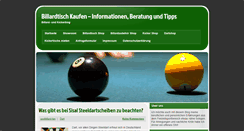 Desktop Screenshot of billard-kaufen.de